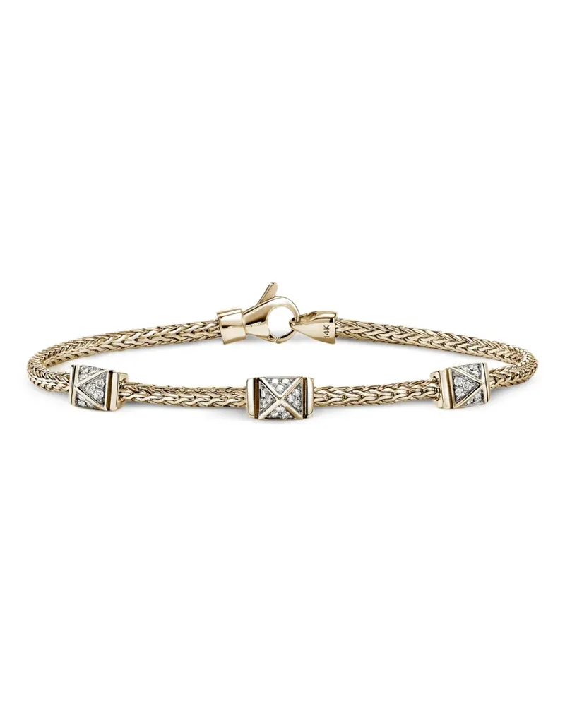 John Hardy diamond stud bracelet - Gold Gold