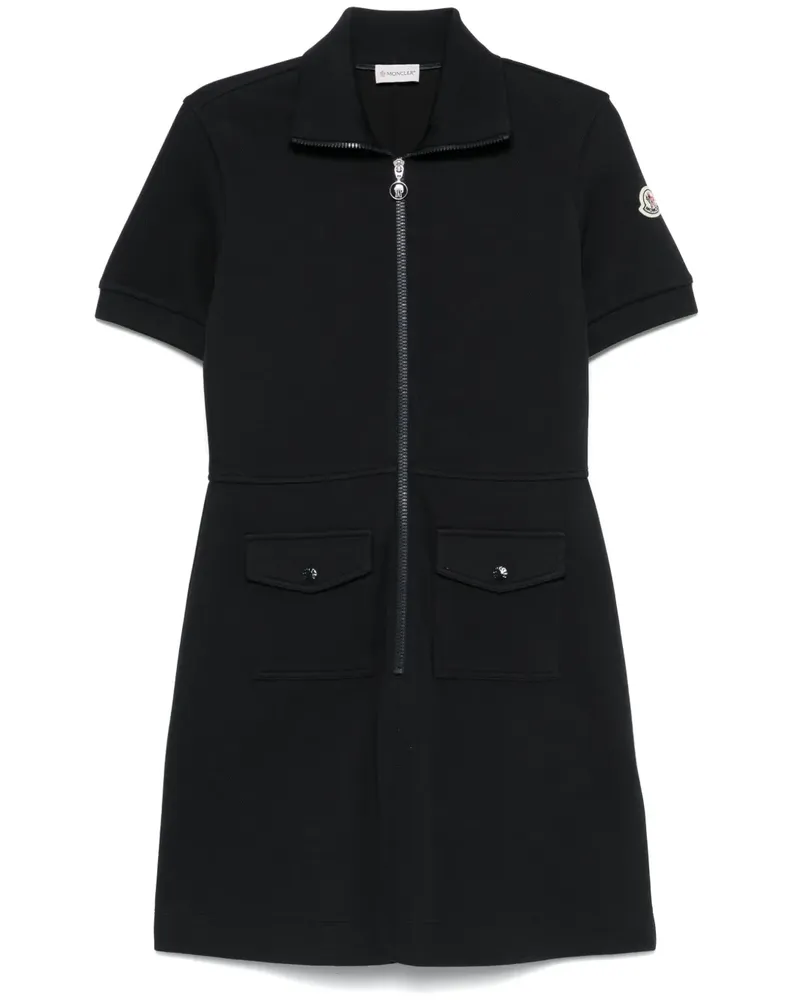 Moncler Piquet-Minikleid mit Polokragen - Blau Blau