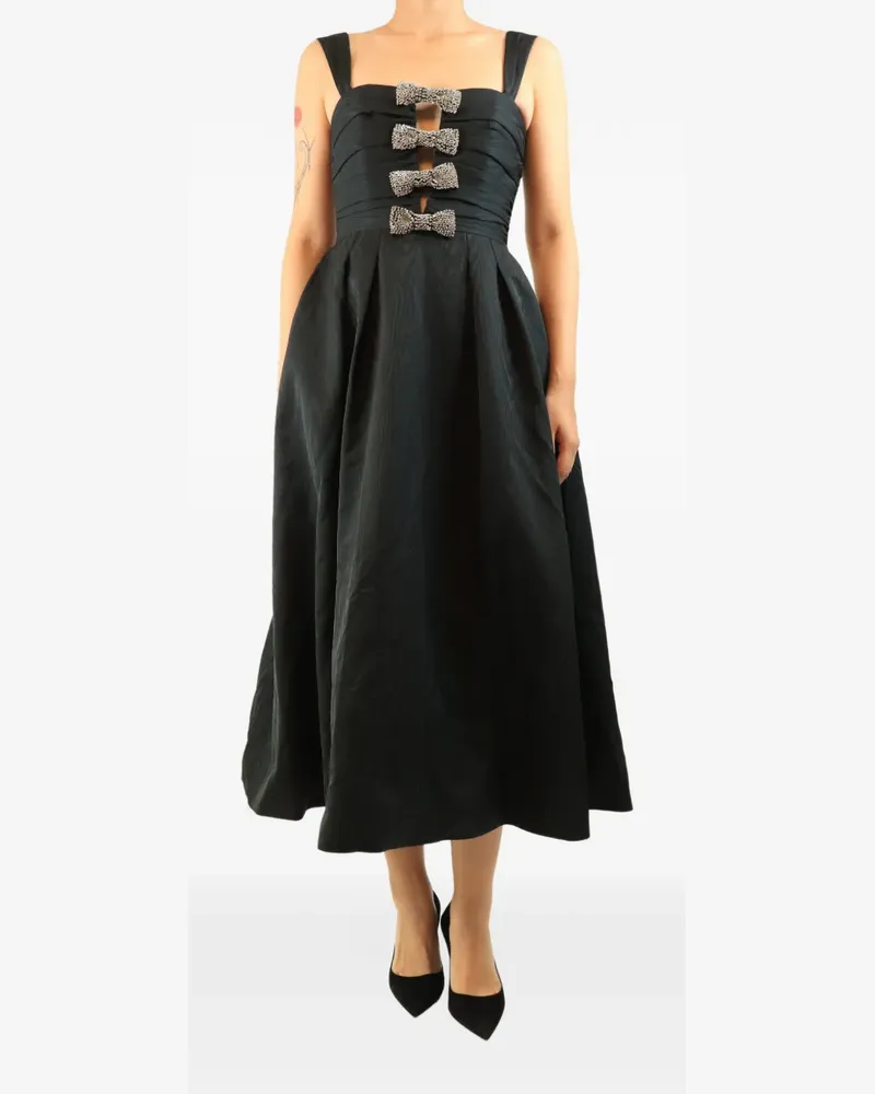Rebecca Vallance Luiza Kleid mit Schleife - Schwarz Schwarz