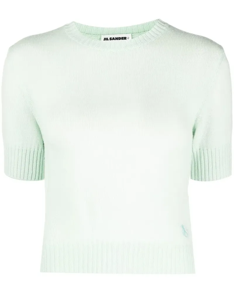 Jil Sander Kurzärmeliges Strickoberteil - Grün Grün