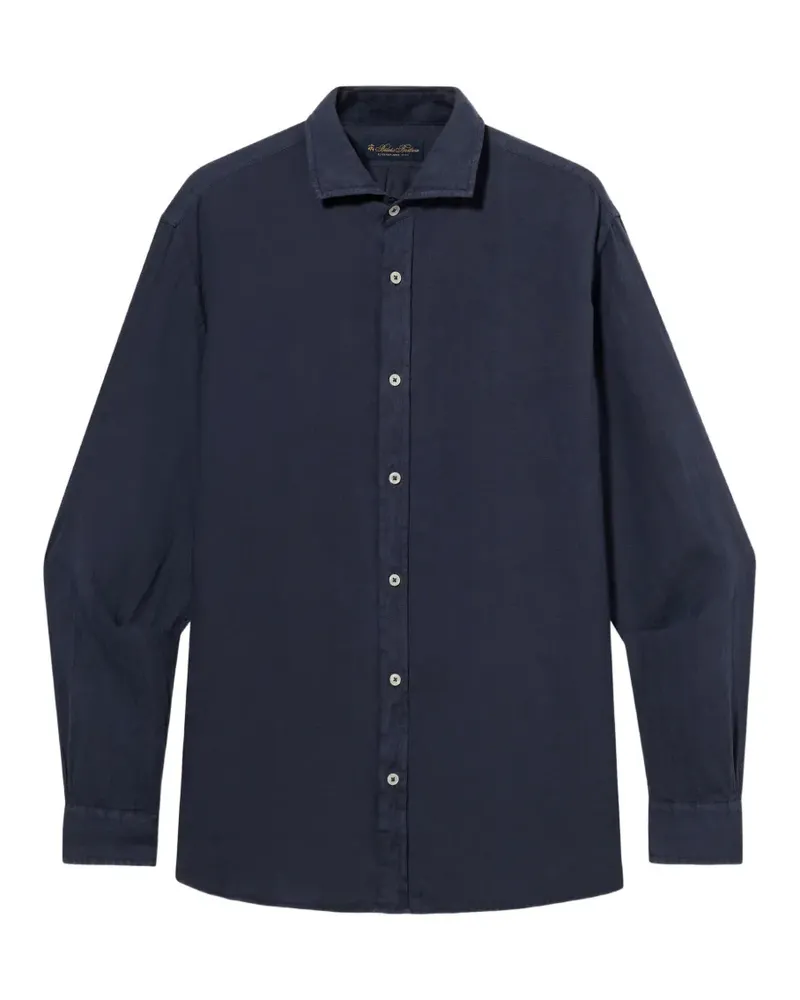 Brooks Brothers Hemd aus Leinen - Blau Blau