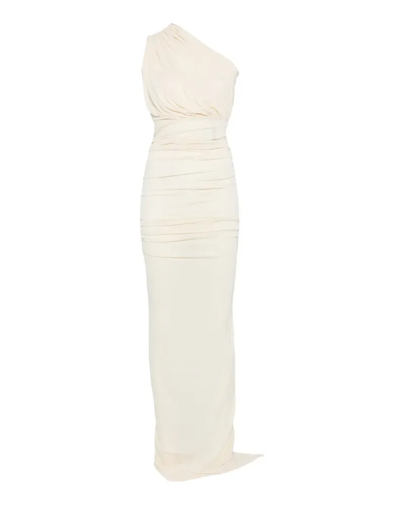 Rick Owens Lilies Avra one-shoulder draped maxi dress - Nude Nude