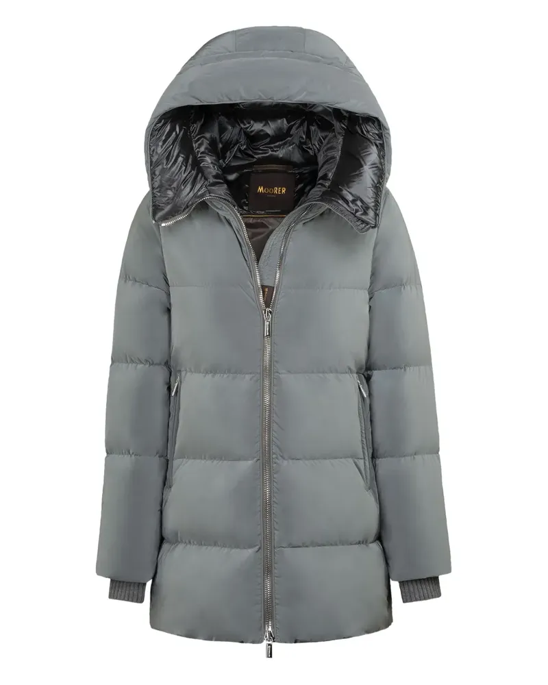 MOORER Carinzia-Os Daunenmantel mit Kapuze - Grau Grau