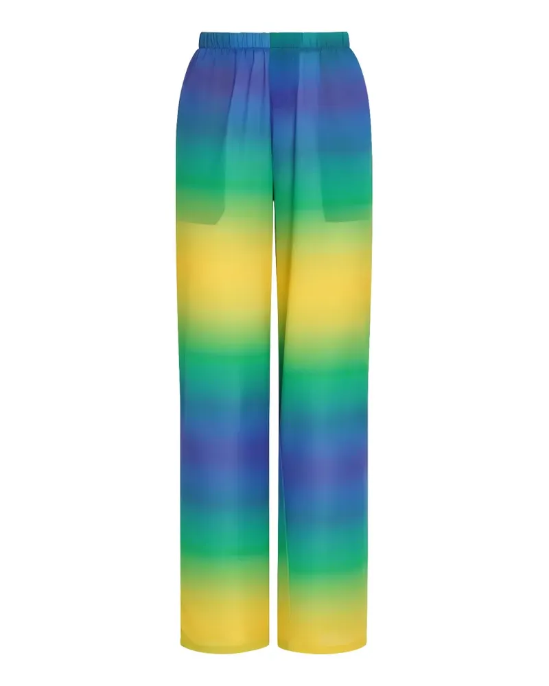 Amir Slama x Tati Barbieri Straight-Leg-Hose mit Farbverlauf - Blau Blau