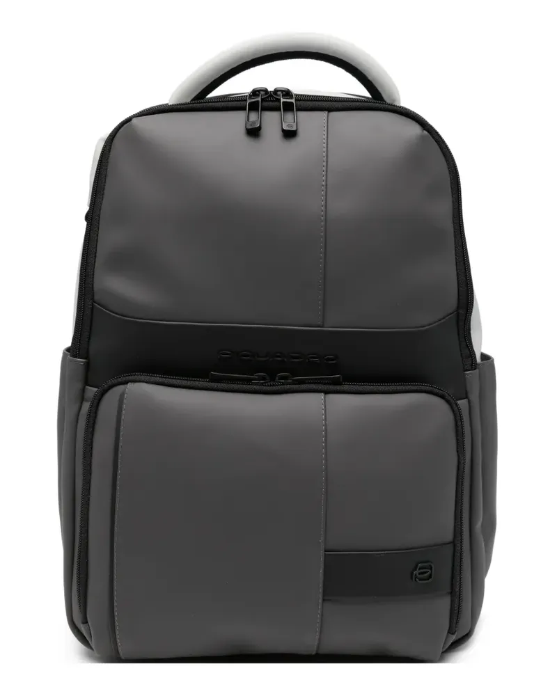Piquadro water-resistant panelled backpack - Grau Grau