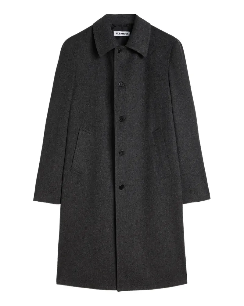 Jil Sander Einreihiger Mantel - Grau Grau