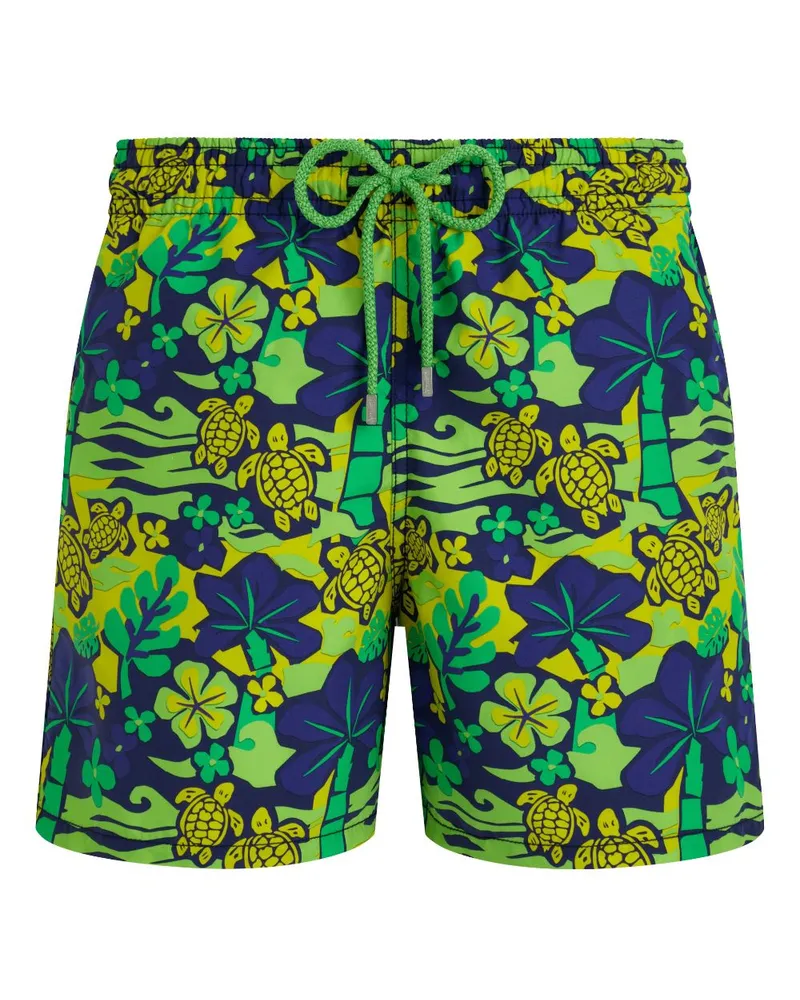 Vilebrequin Monoi Turtle Badeshorts - Grün Grün