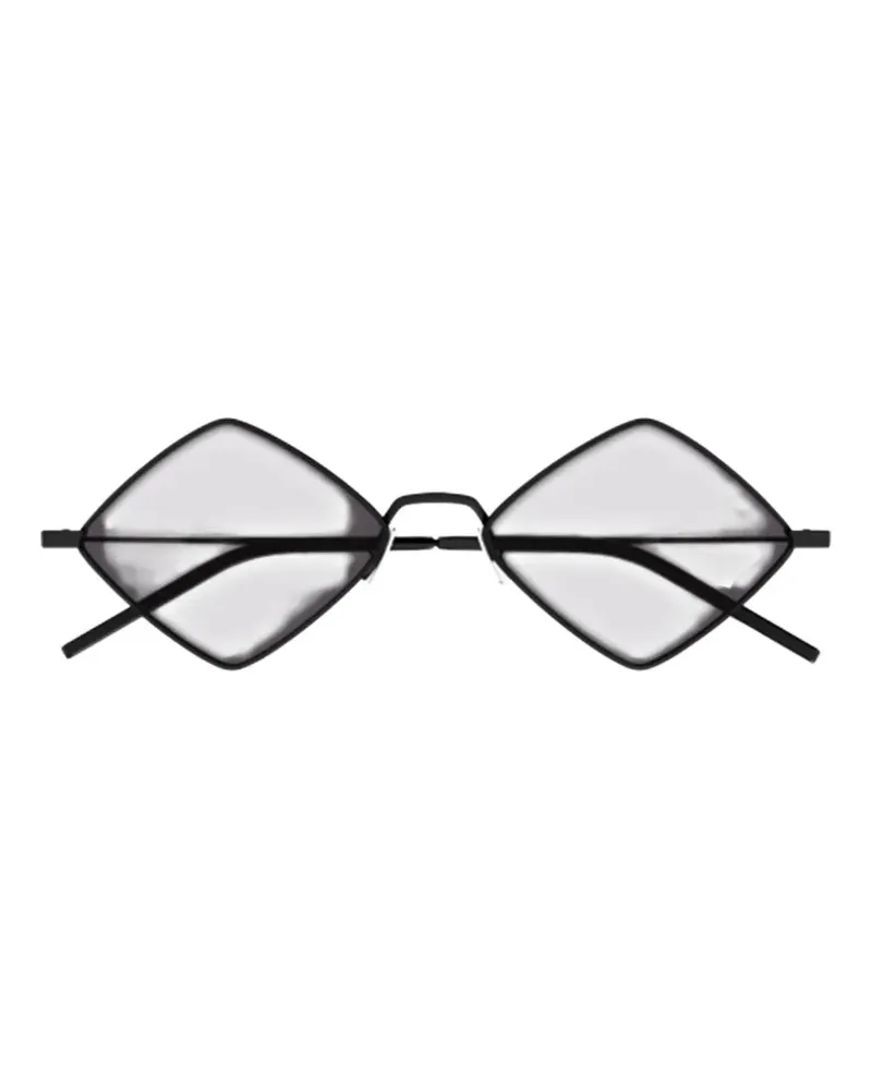 Saint Laurent geometric-frame sunglasses - Schwarz Schwarz
