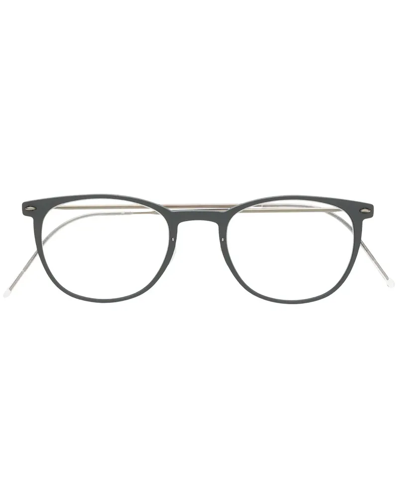 Lindberg Leichte Brille mit eckigem Gestell - Grau Grau