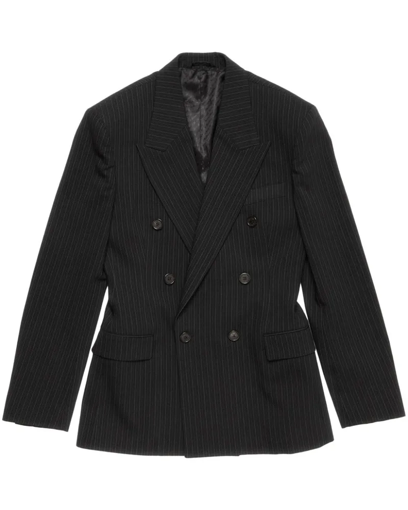 Acne Studios Doppelreihiger Blazer - Schwarz Schwarz