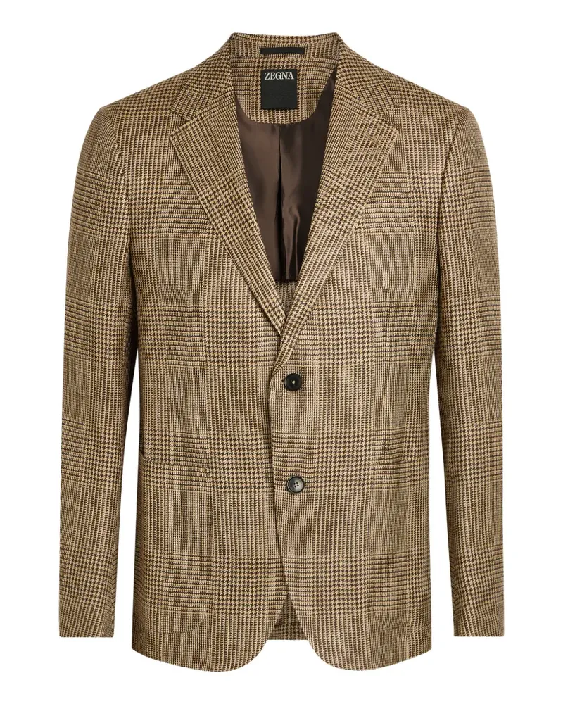 Ermenegildo Zegna check blazer - Nude Nude