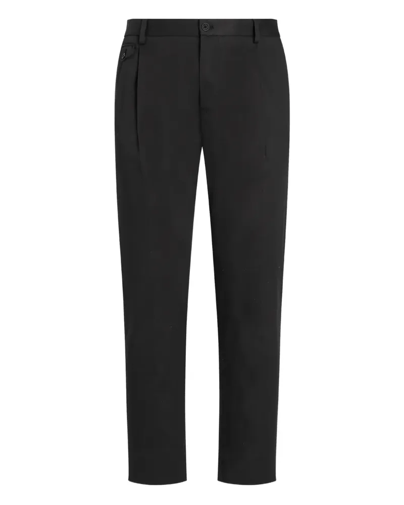 Dolce & Gabbana Plissierte Hose - Schwarz Schwarz