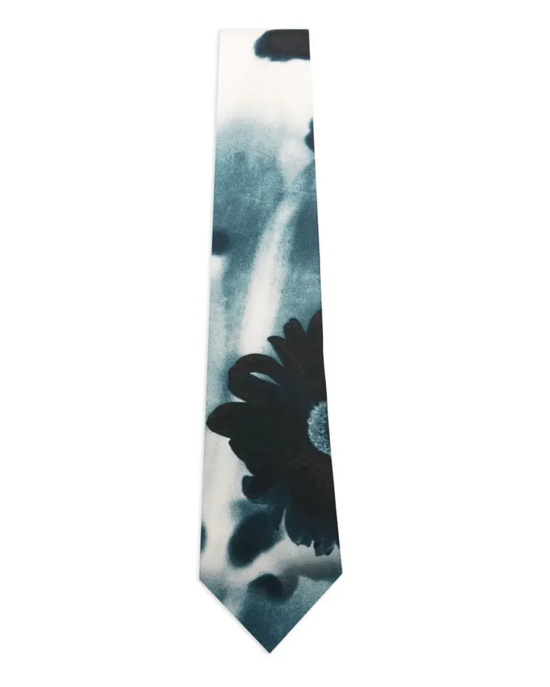 Paul Smith floral-print tie - Blau Blau