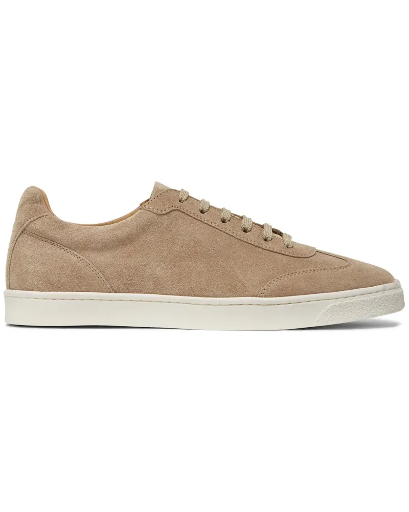 Brunello Cucinelli Sneakers mit mandelförmiger Kappe - Braun Braun