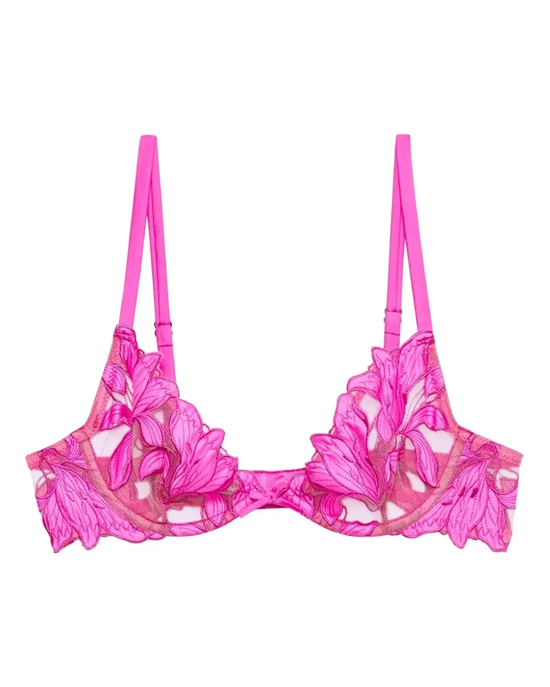Fleur Du Mal Lily Plunge-BH - Rosa Rosa