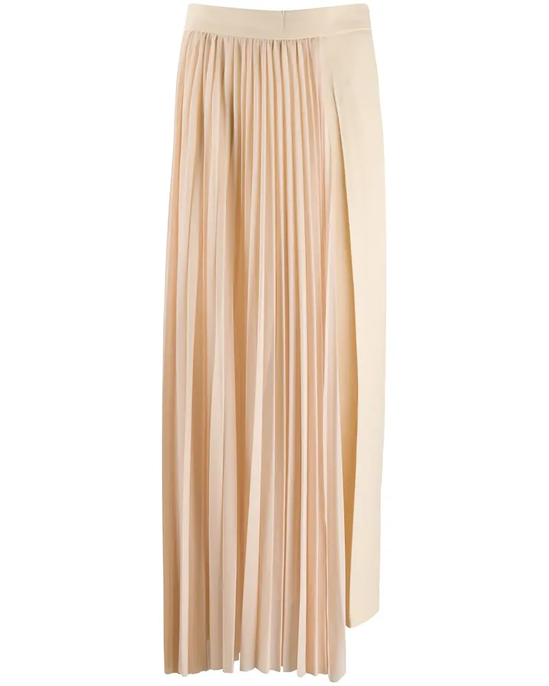 Erika Cavallini Asymmetrischer Faltenrock - Nude Nude