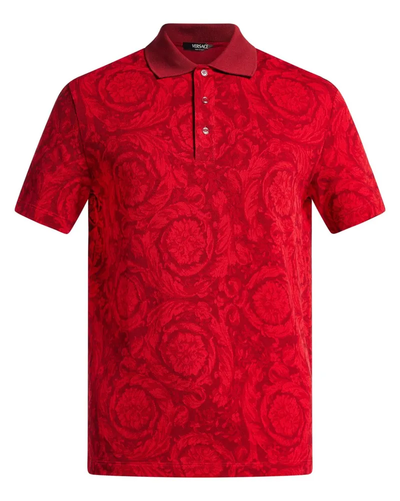 Versace Barocco Poloshirt - Rot Rot