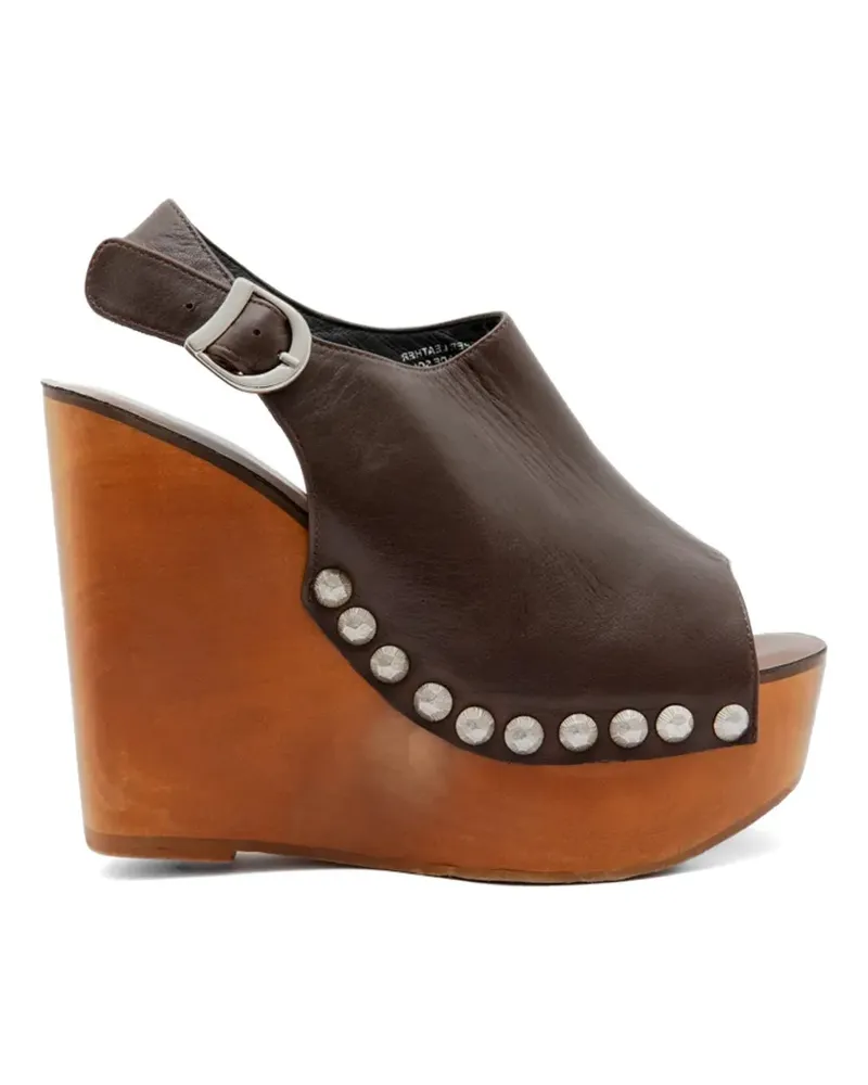 Jeffrey Campbell stud-embellished wedge sandals - Braun Braun
