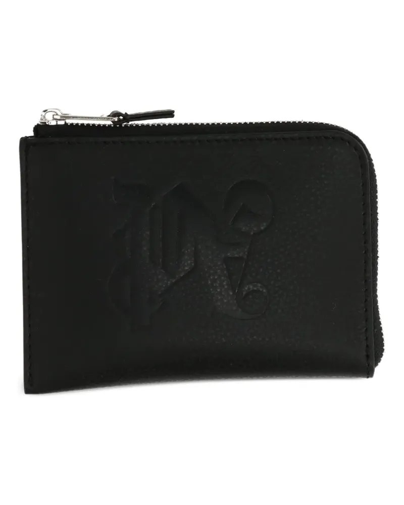 Palm Angels Kartenetui mit Prägung - Schwarz Schwarz