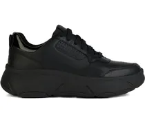 Sneakers mit Plateausohle - Schwarz