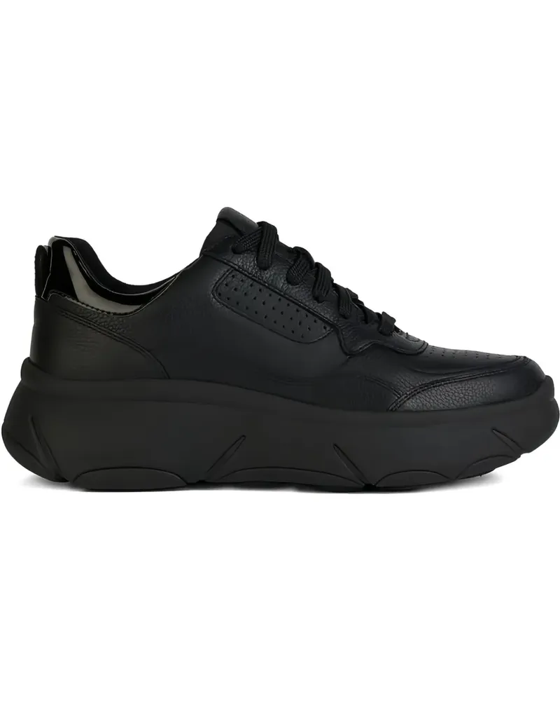 Geox Sneakers mit Plateausohle - Schwarz Schwarz