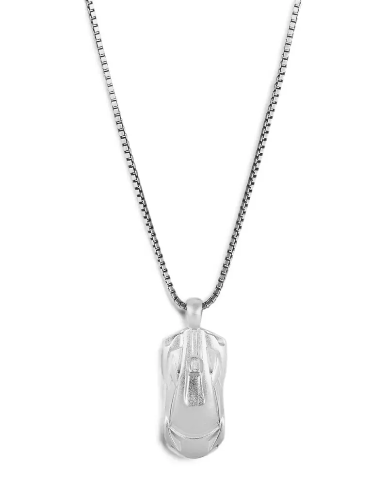 Tateossian car-pendant box-chain necklace - Silber Silber