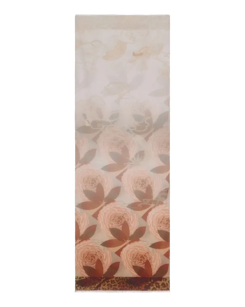 Pierre-Louis Mascia Schal mit Blumen-Print - Nude Nude