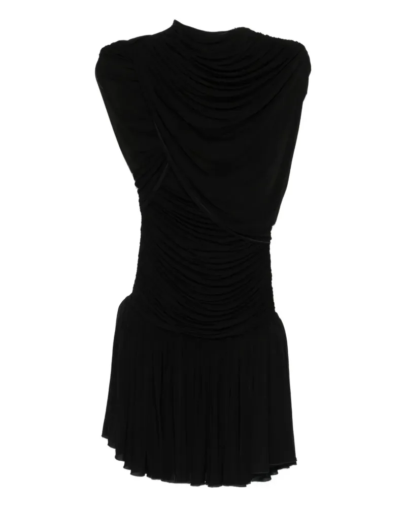 Magda Butrym Drapiertes Kleid - Schwarz Schwarz