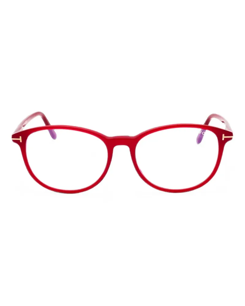 Tom Ford Brille mit rundem Gestell - Rot Rot