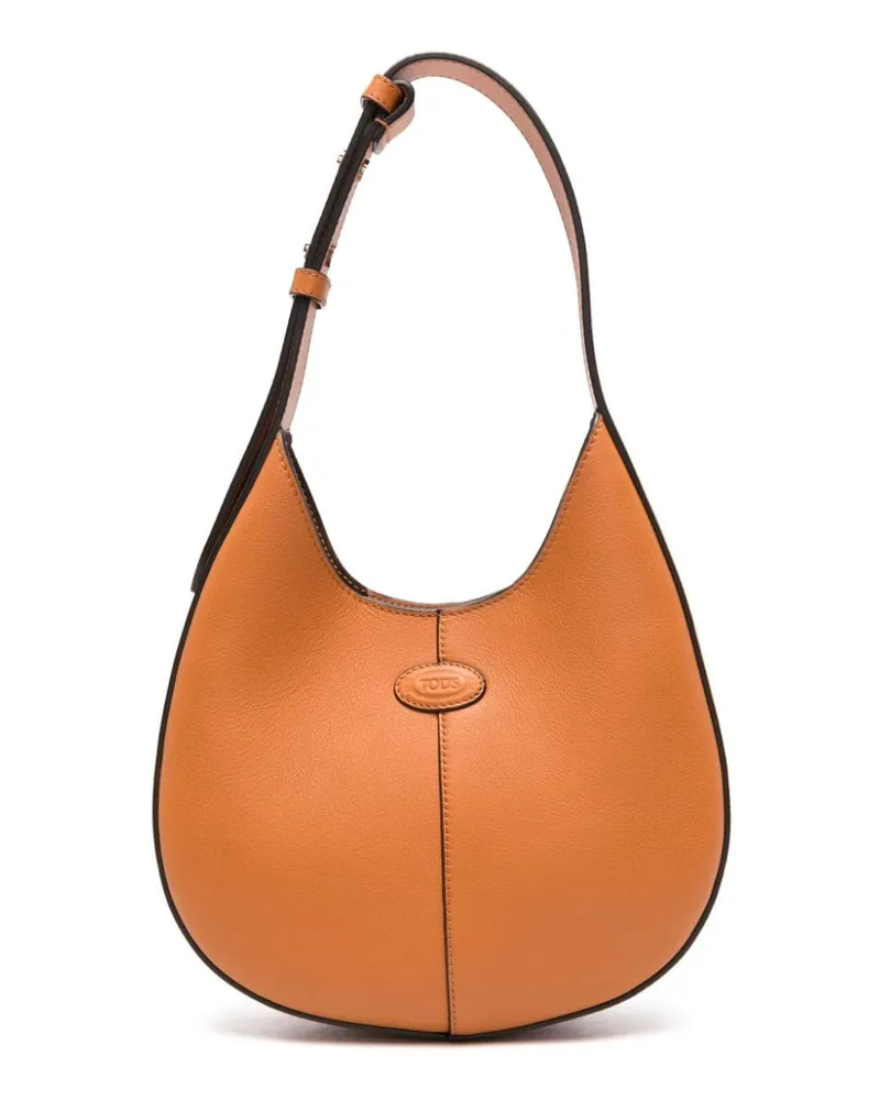 TOD'S Shopper mit Logo-Patch - Orange Orange
