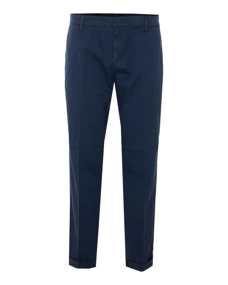 Dondup button closure cuffed trousers - Blau Blau