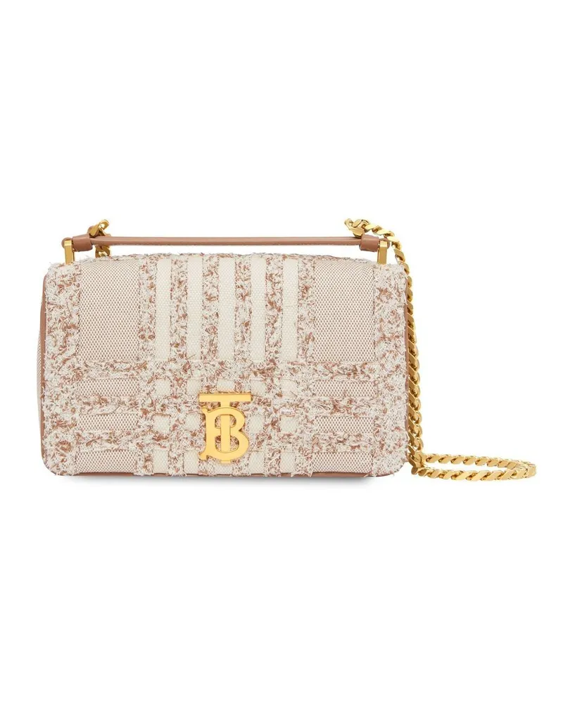 Burberry Satteltasche mit Logo-Schild - Nude Nude