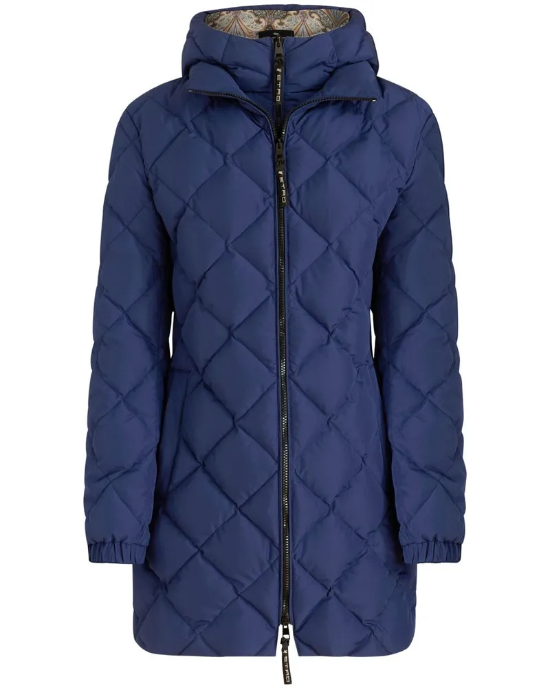 Etro Gefütterte Kapuzenjacke - Blau Blau