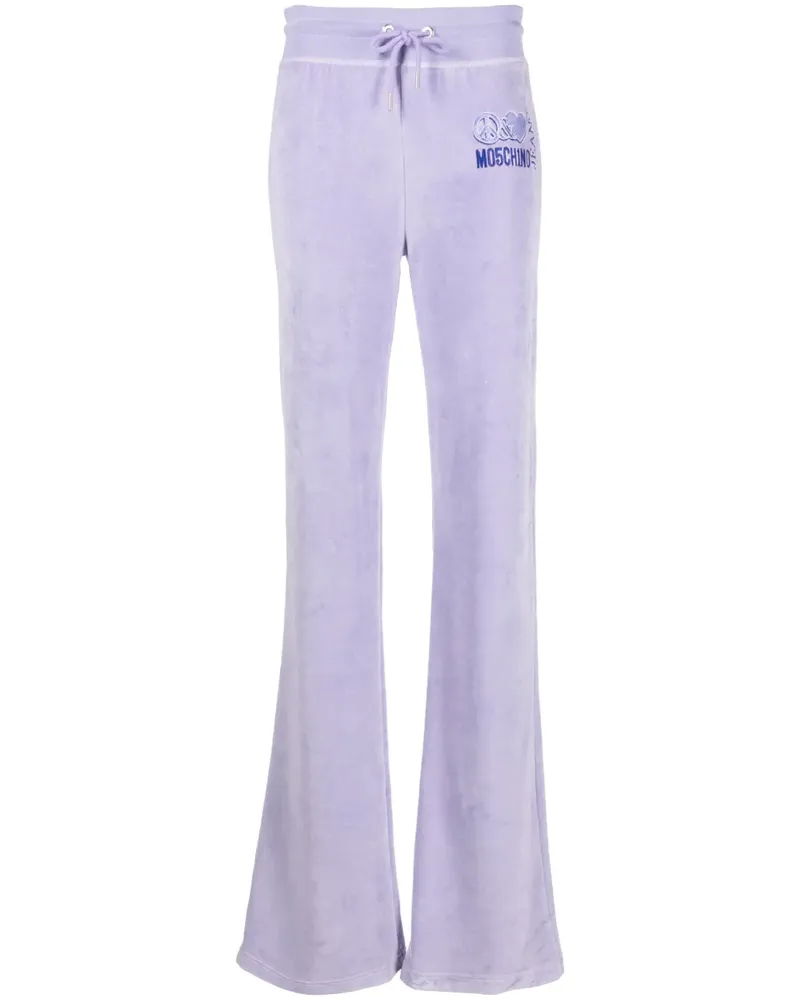 Moschino Jogginghose mit Logo-Print - 1277 - Blu 1277