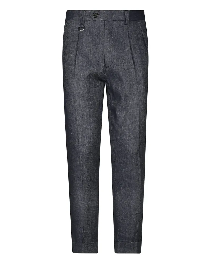 Paolo Pecora Milano Hose mit Bundfalten - Blau Blau
