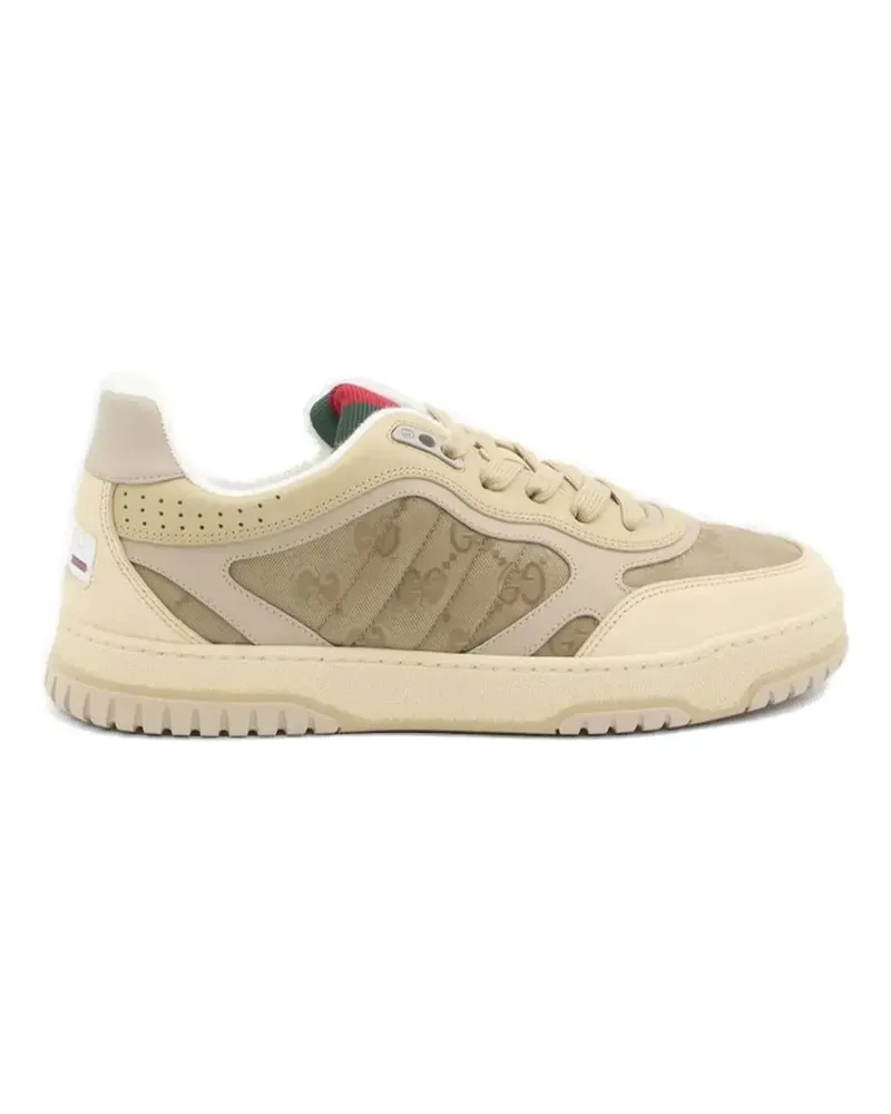 Gucci logo suede sneakers - Nude Nude