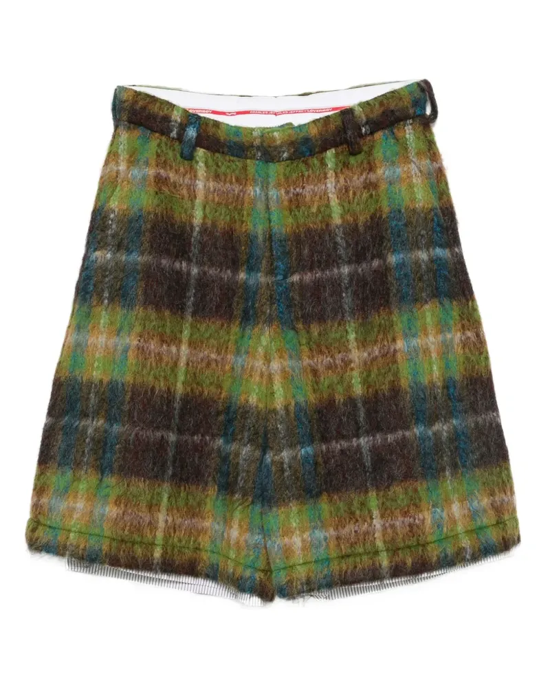 Charles Jeffrey Loverboy Shorts mit Karomuster - Grün Grün