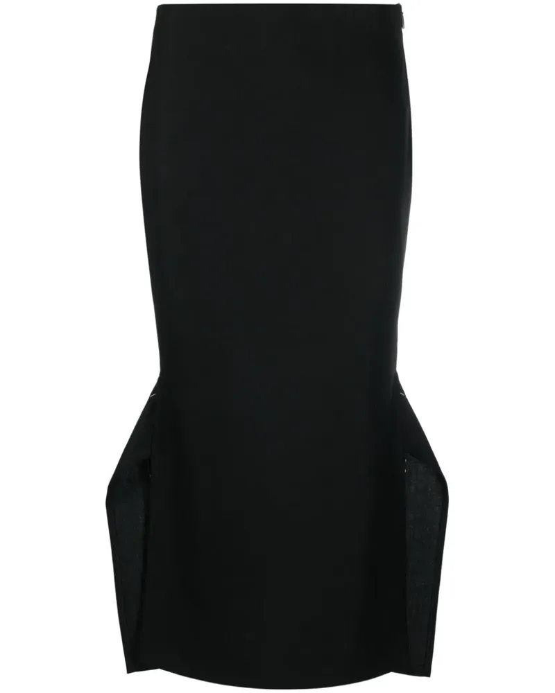 The Row Midirock mit Faltensaum - Schwarz Schwarz