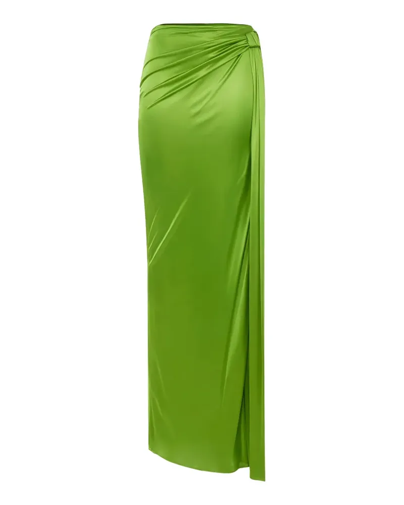 Elisabetta Franchi draped side-slit maxi skirt - Grün Grün