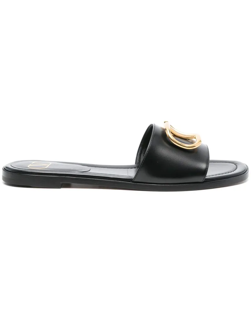 Valentino Garavani VLogo Signature Pantoletten - Schwarz Schwarz