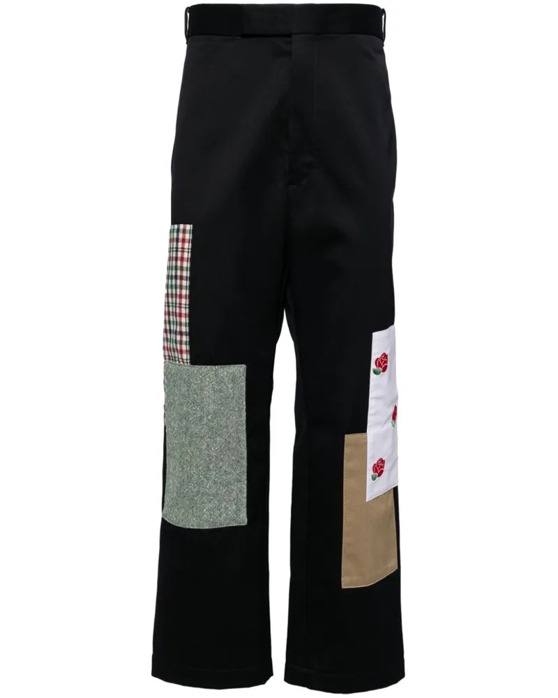 Thom Browne Chino im Patchwork-Look Blau