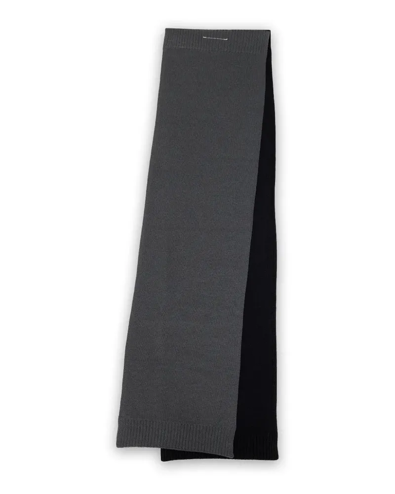 Maison Margiela cotton knit scarf - Schwarz Schwarz
