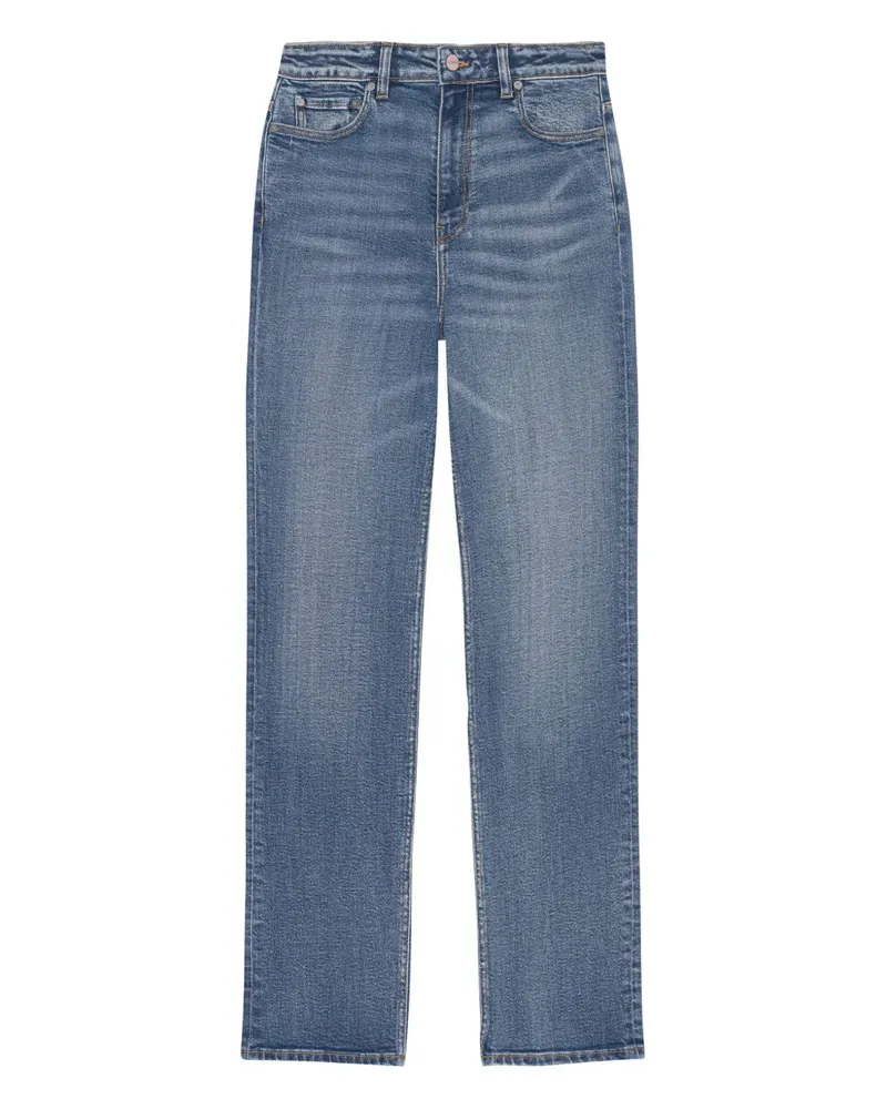 Ganni Jeans aus Baumwollstretch - Blau Blau