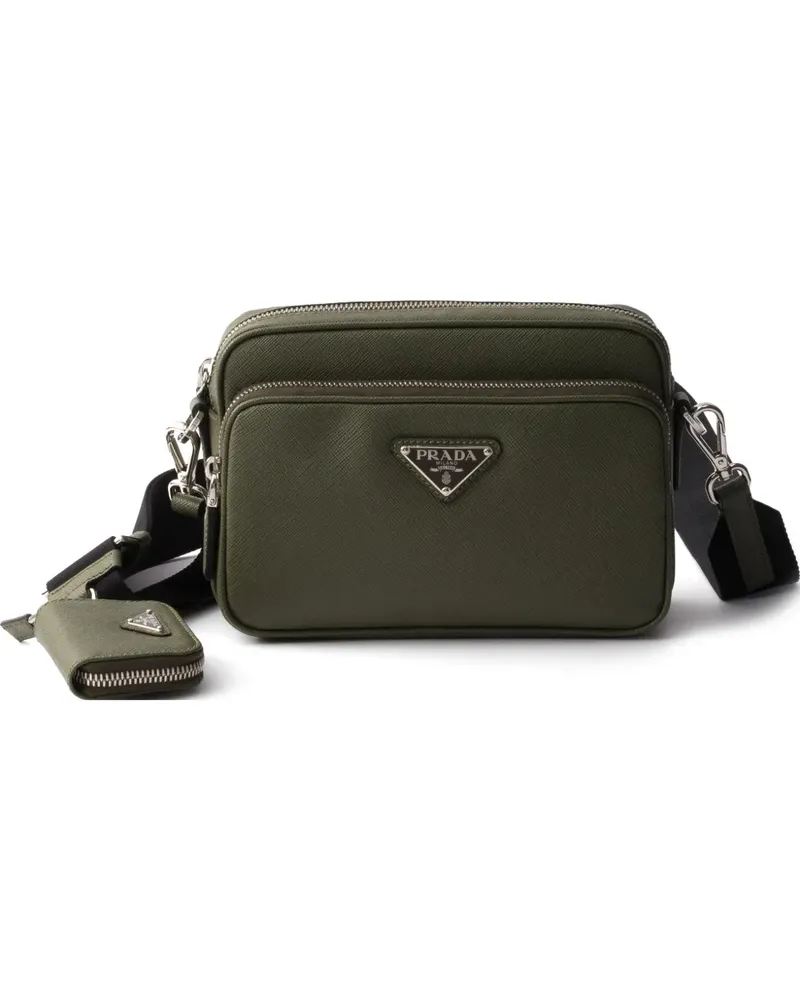 Prada Saffiano leather shoulder bag - Grün Grün