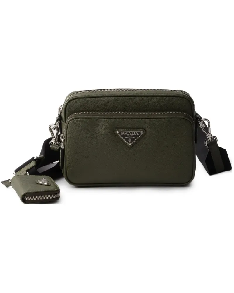 Prada Schultertasche aus Saffiano-Leder - Grün Grün