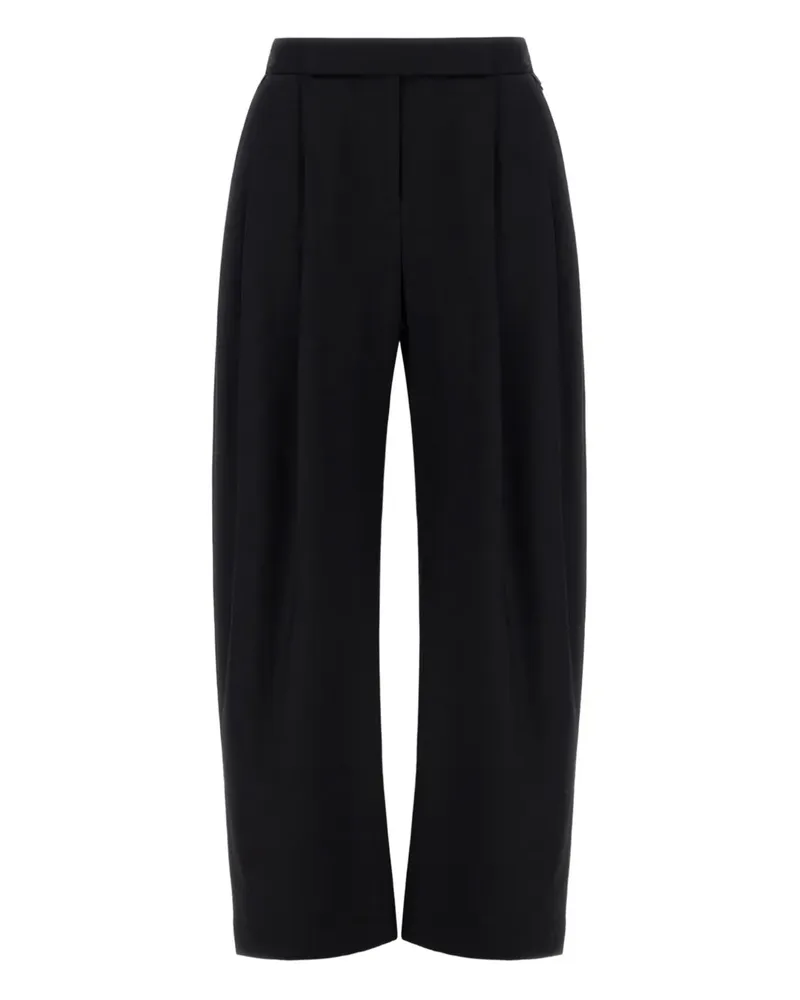 Herno Hose mit Falten - Schwarz Schwarz