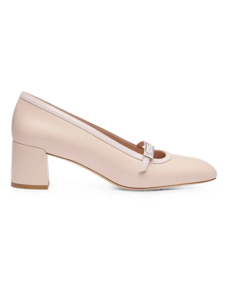 Stuart Weitzman Georgie buckle-strap pumps - Nude Nude