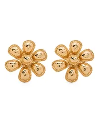 Moschino Ohrclips in Blumenform Gold