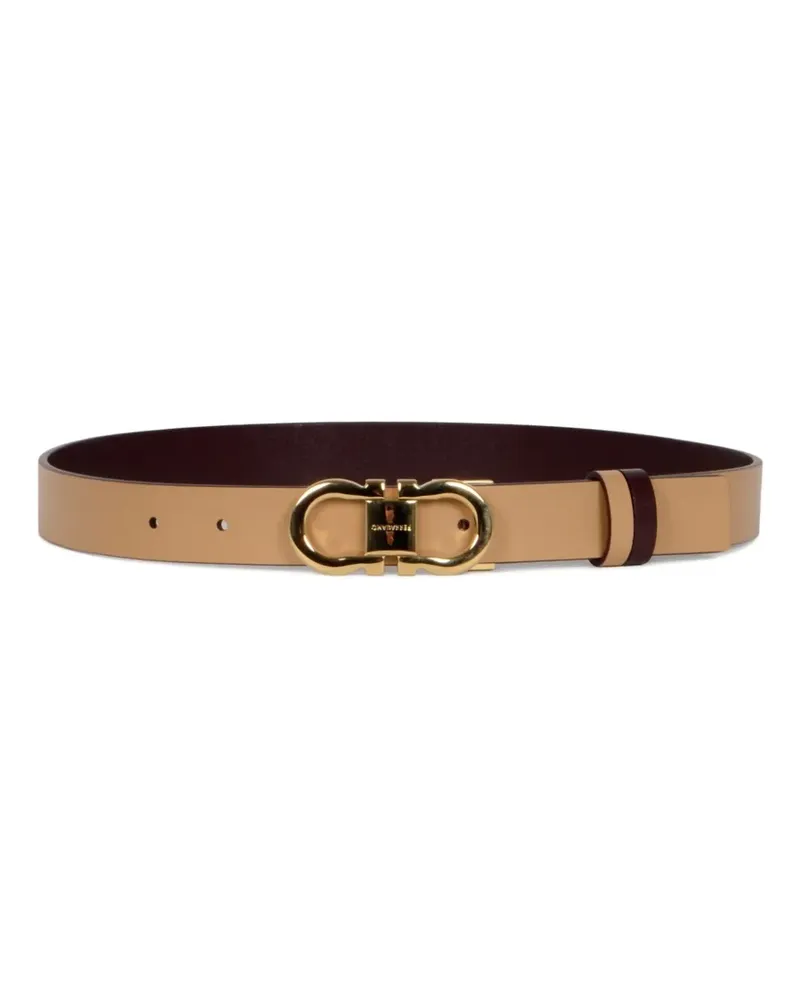 Ferragamo buckle reversible belt - Nude Nude