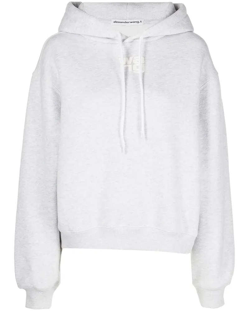 Alexander Wang Kapuzenpullover mit Logo - Grau Grau